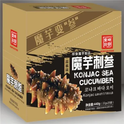 Sesame Sauce Konjac Sea Cucumber